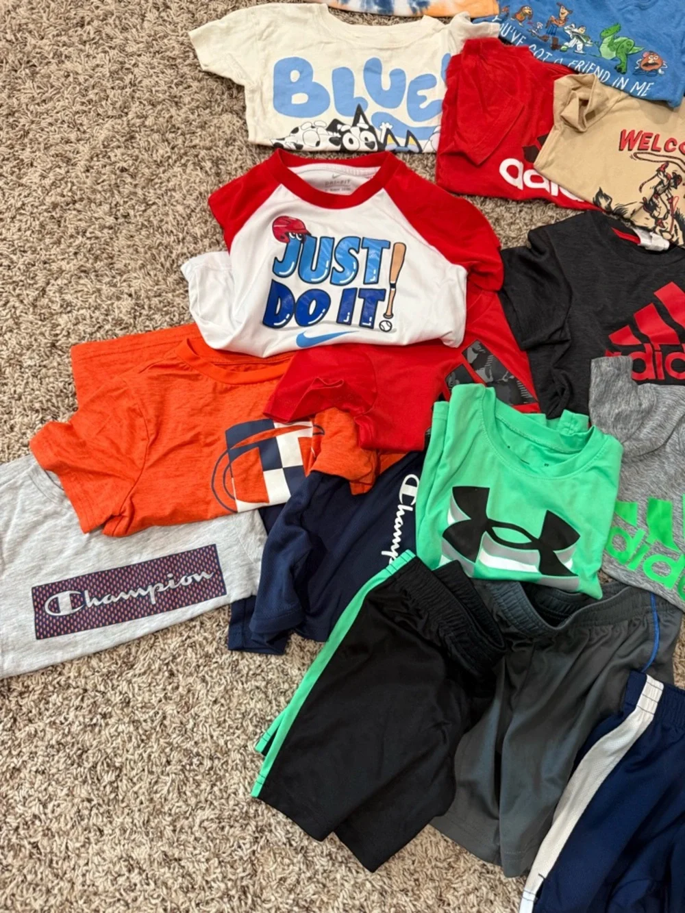 Summer Mixed Boys 3T Activewear Lot - Bright Multi Colors